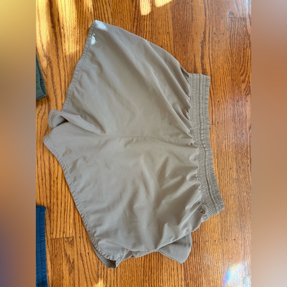 Abercrombie & Fitch Women's Athletic Shorts - Tan, Green, Blue - Picture 4 of 8